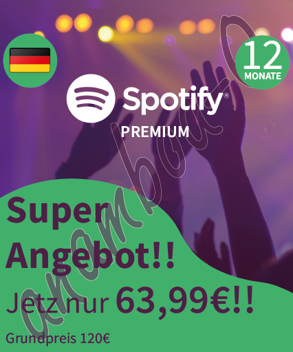 Spotify Premium – Monate Gutscheinkarte 12
